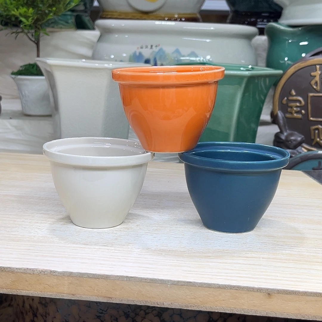 陶瓷绿植多肉微瑕花盆口径7.5*5.5