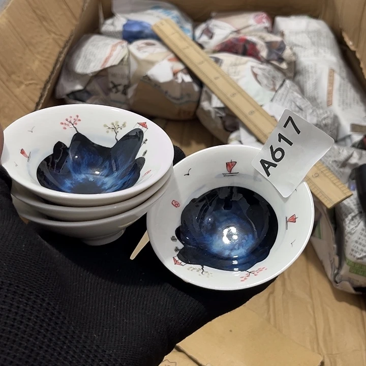 瓷片茶摆件工艺品摆件666