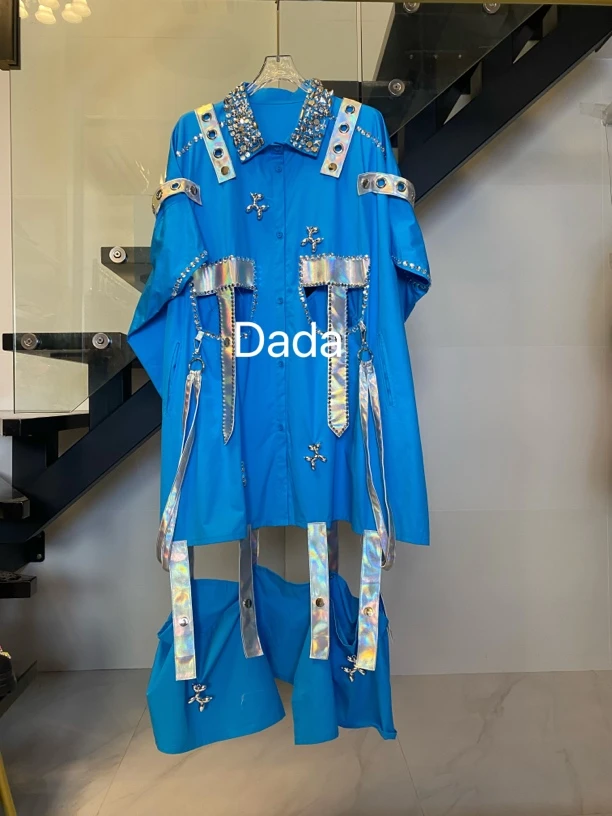 Dada设计款新款重工个性款休闲时尚百搭洋气宽松衬衫C12992