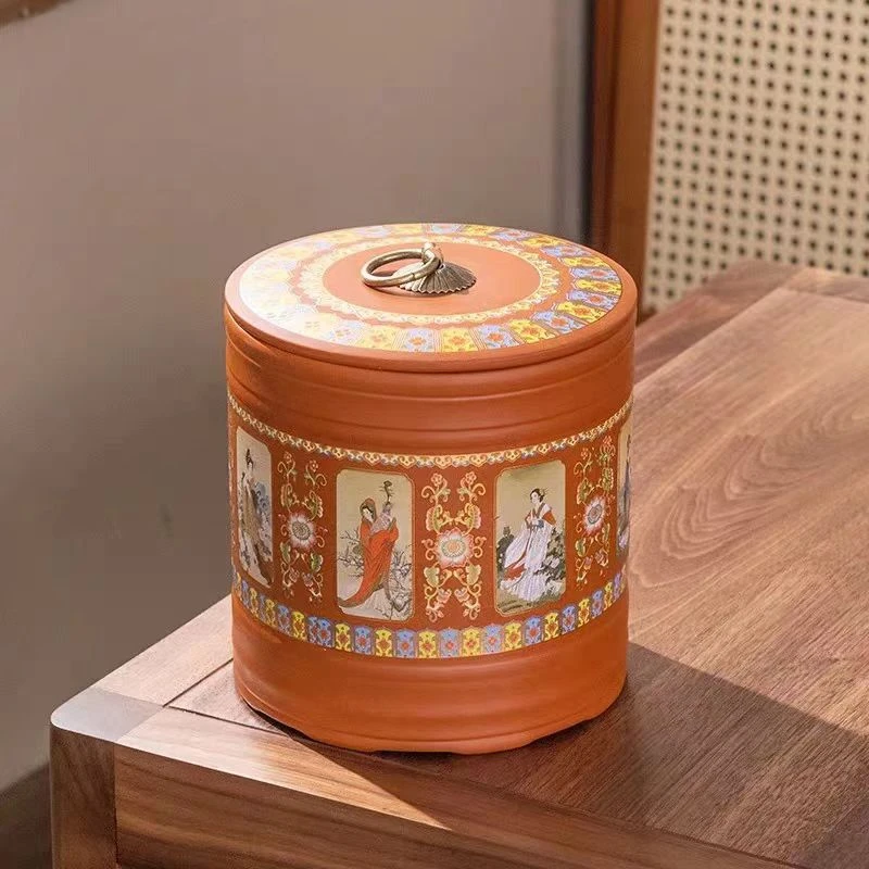 龙窑茶器  四大美人大直罐  4411  （直播）