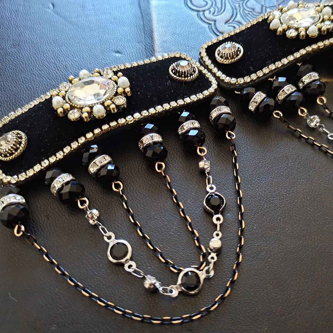 民族风手工网红流苏小众发夹头饰时尚复古优雅发卡（一对）