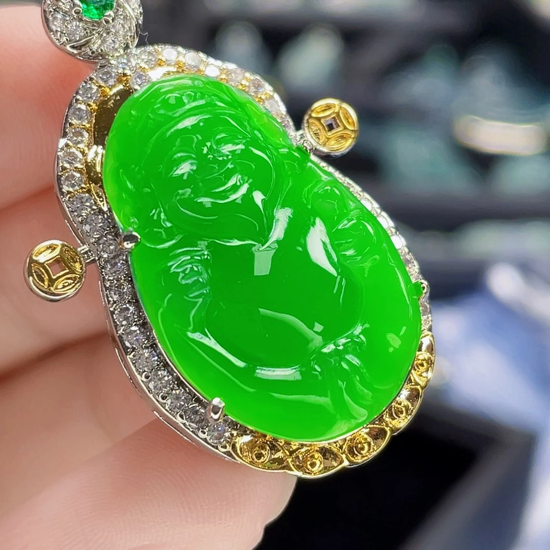 翡翠未镶嵌吊坠(不含链)