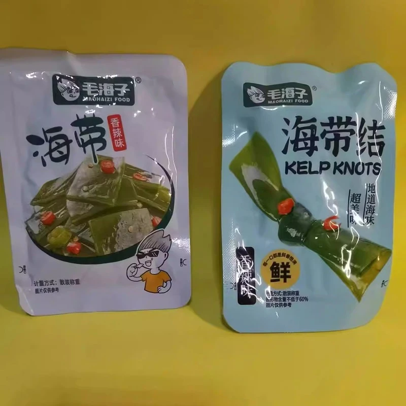 休闲零食很忙毛海子海带结海带丝片即食下饭菜【全店满39元包邮】