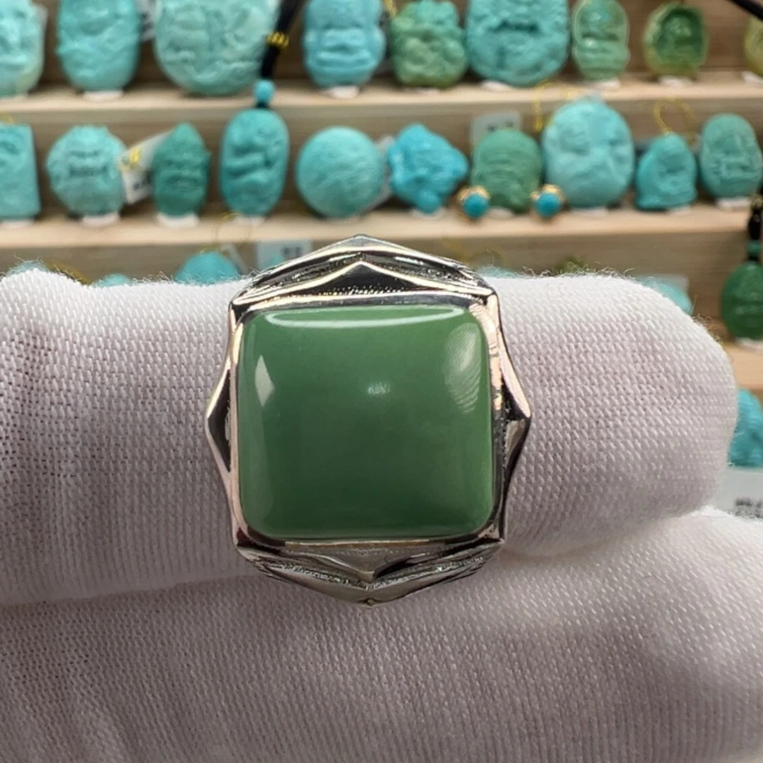 银S925镶嵌绿松石配饰