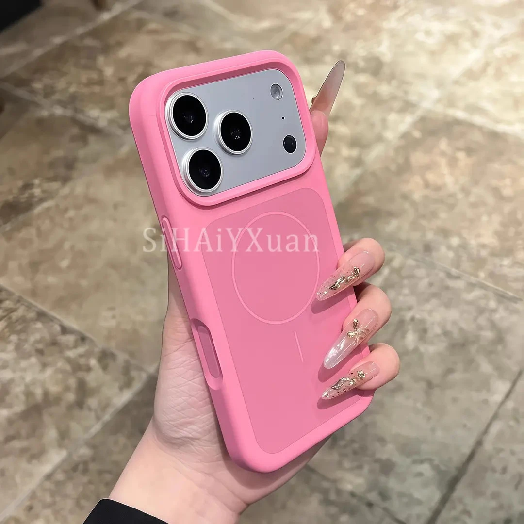 升级双层液态硅胶磁吸磨砂时尚适用苹果17promax手机壳17pro支架