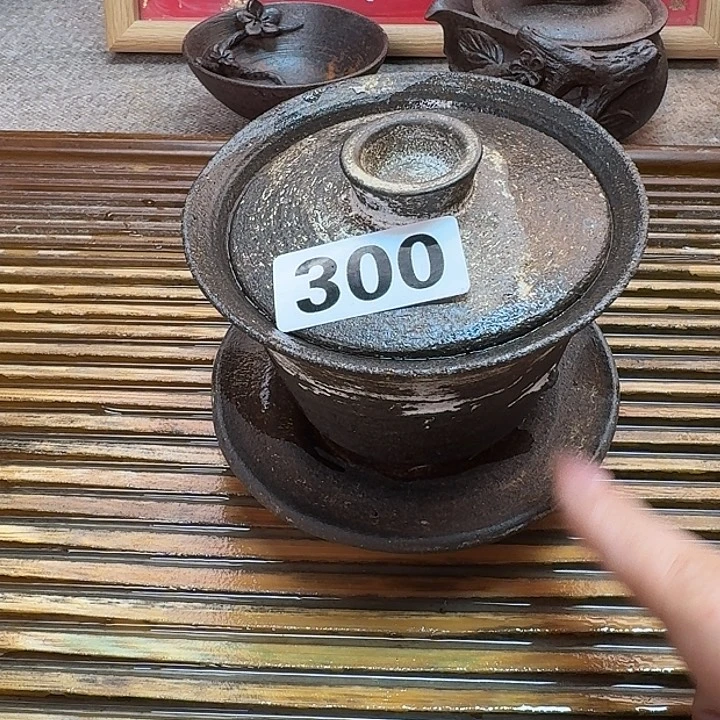 纯手工制作粗陶茶具