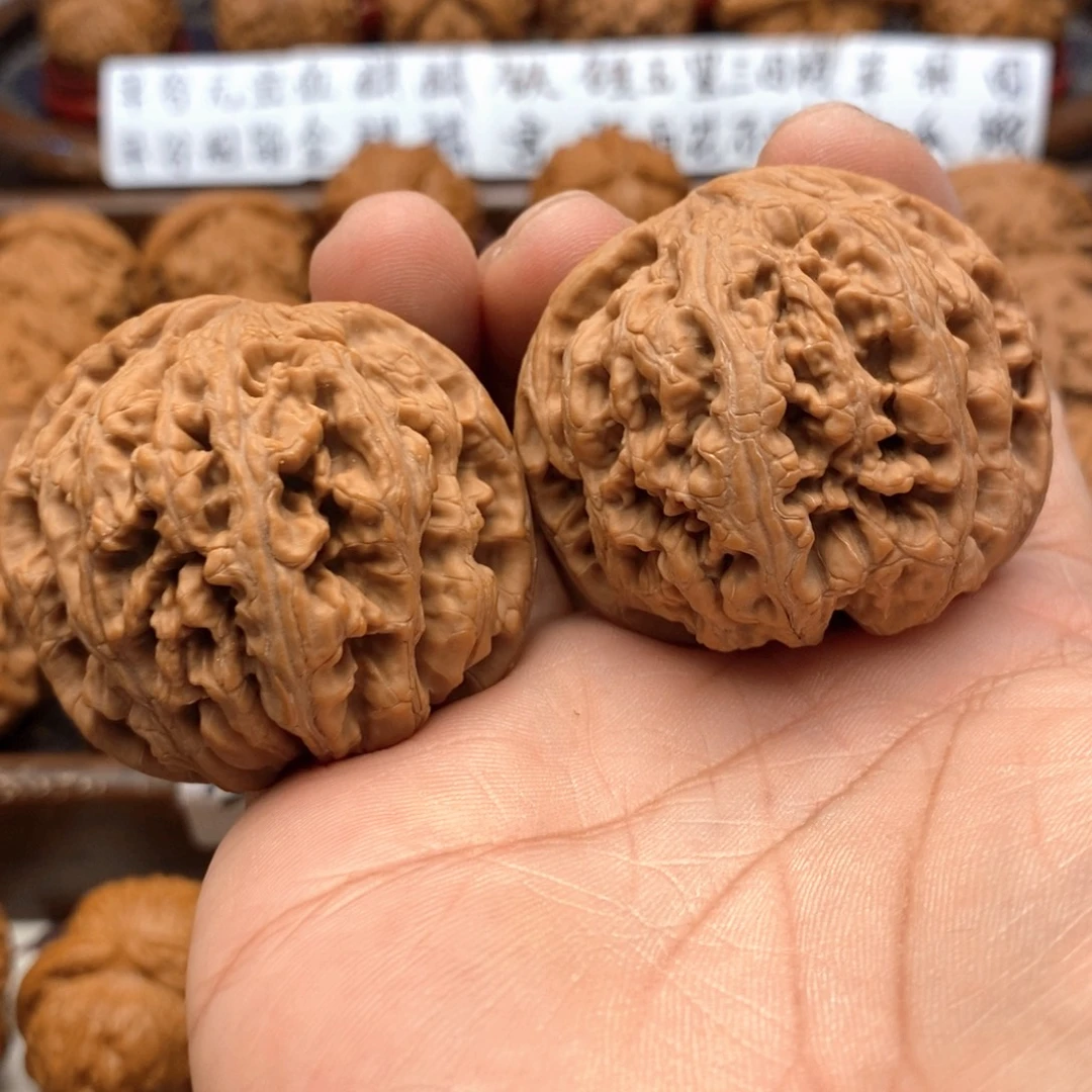 吊坠文玩核桃47尺 全品大粗筋 34