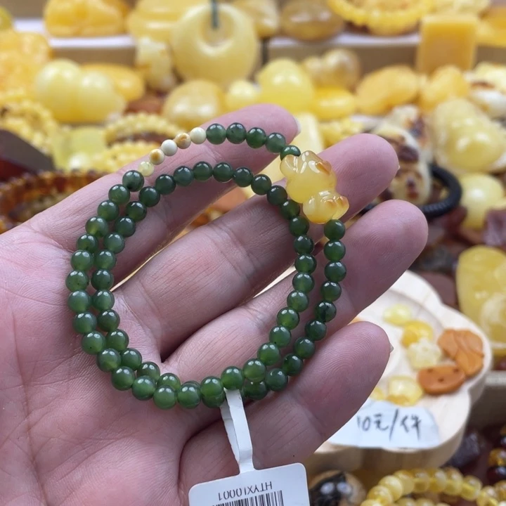 蜜蜡手串未镶嵌手串