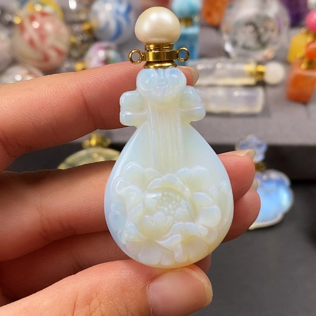 合金查罗石珠宝半成品香水瓶