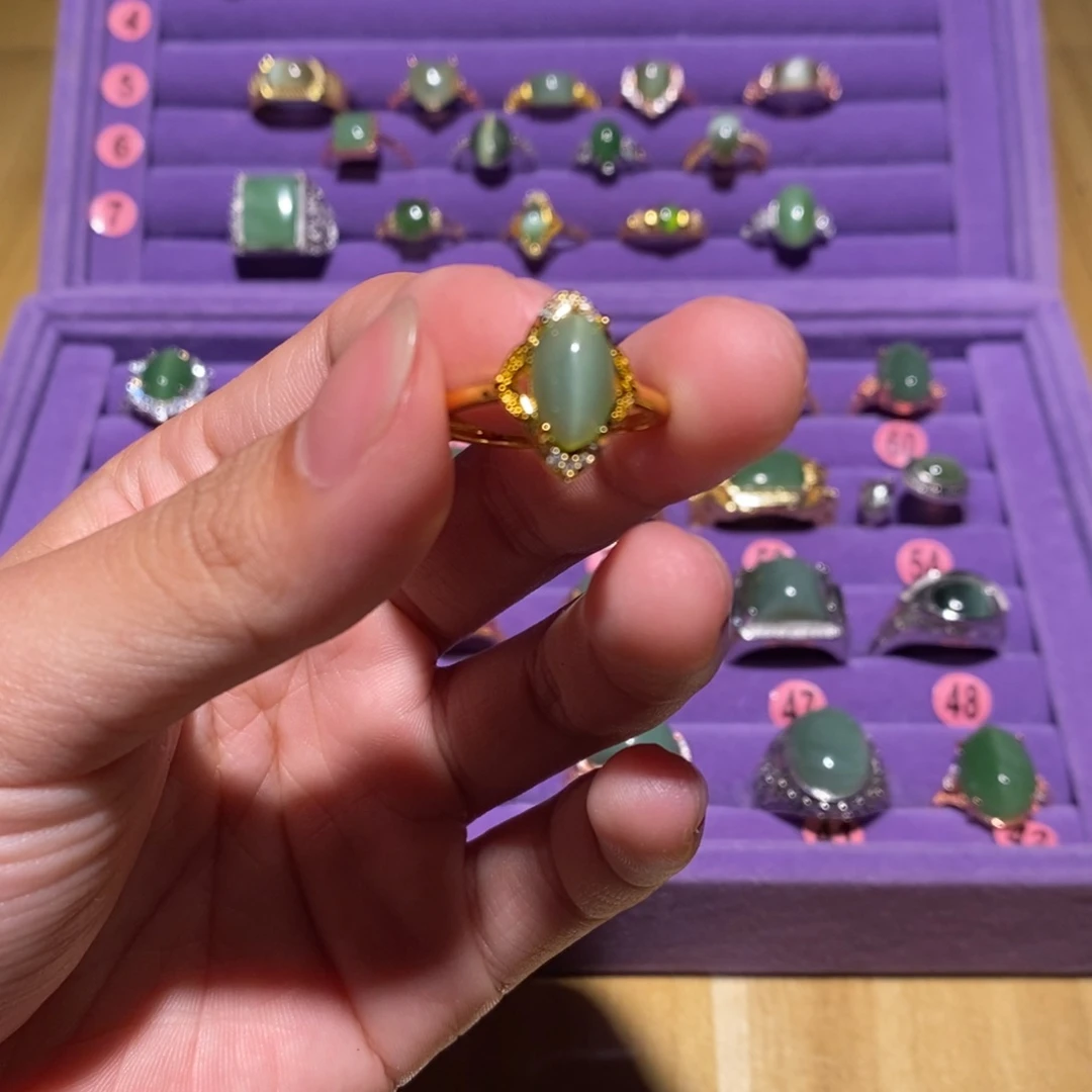 和田玉（碧玉）戒指未镶嵌