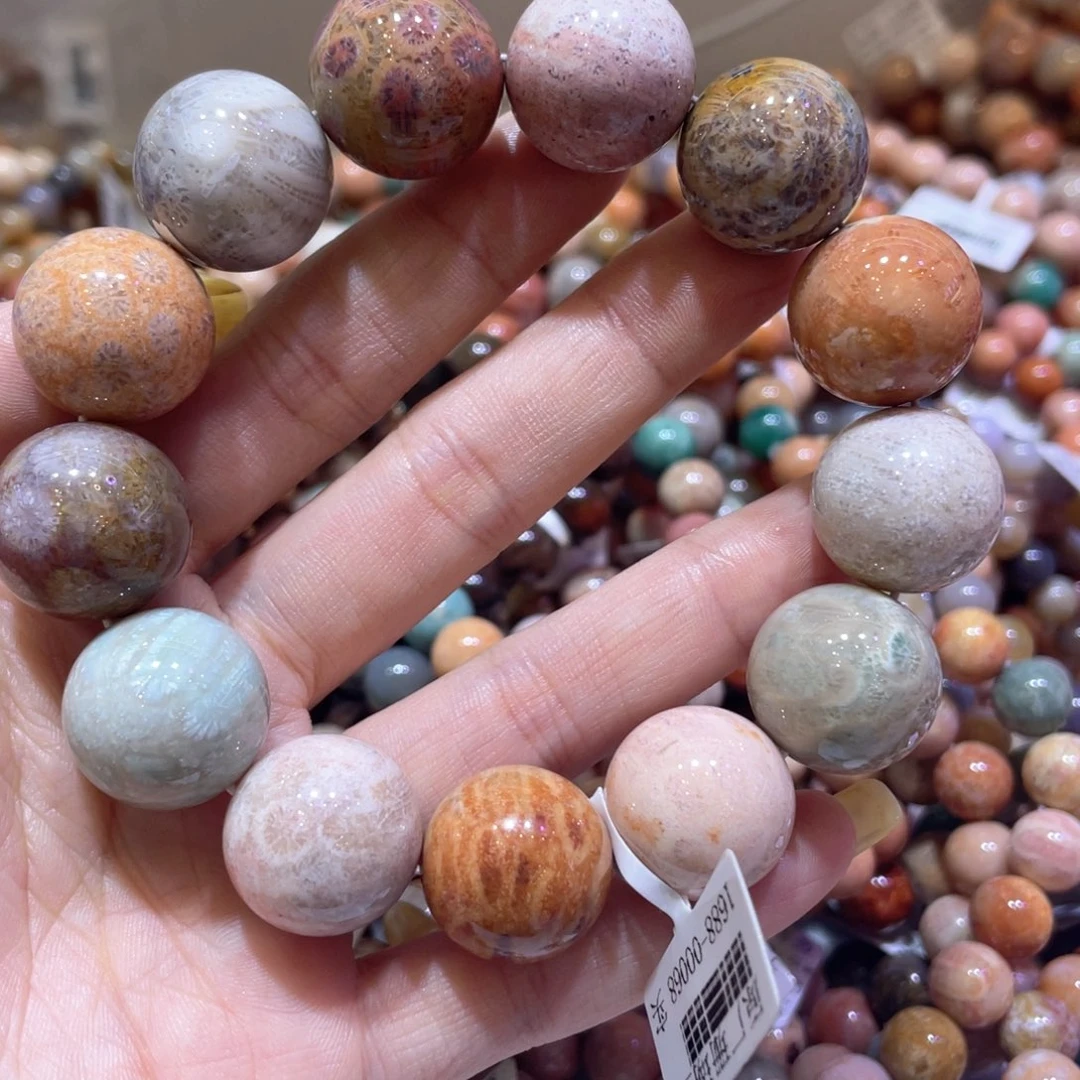 未镶嵌手链硅化珊瑚（珊瑚玉）026