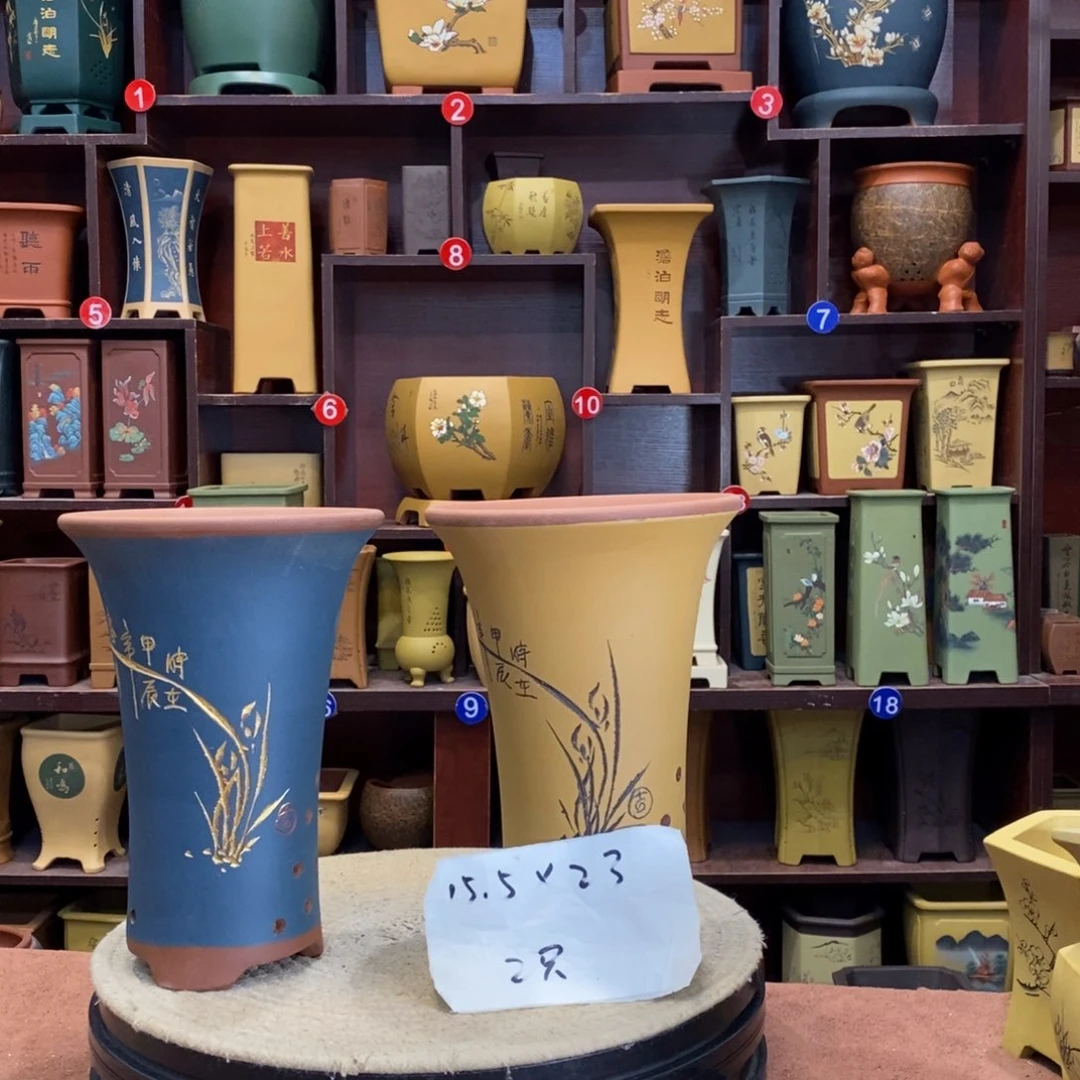 紫砂花盆紫砂陶艺