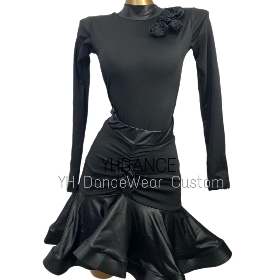 YHDANCE拉丁摩登长袖上衣显瘦半身裙套装百搭C319