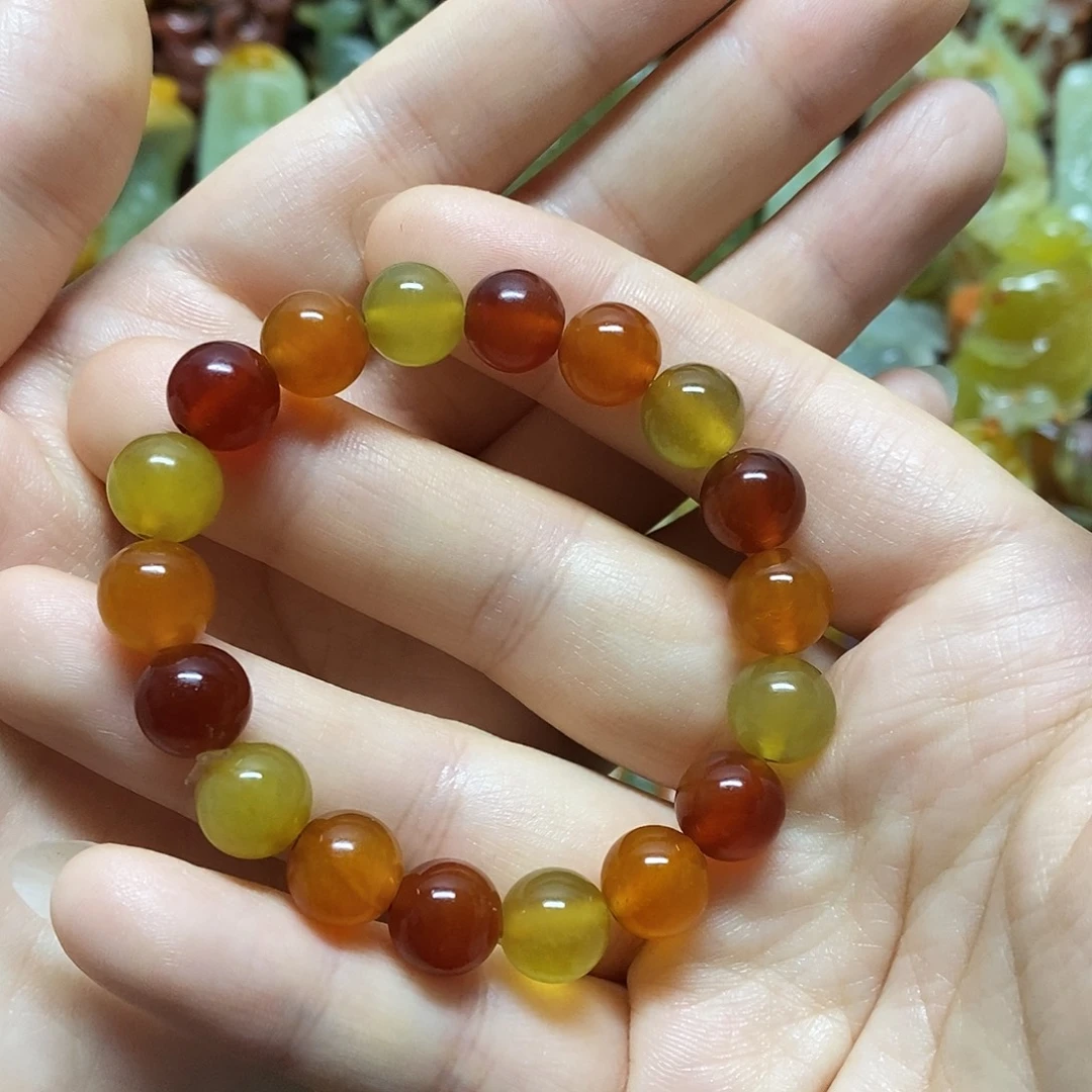 蛇纹石玉未镶嵌手链