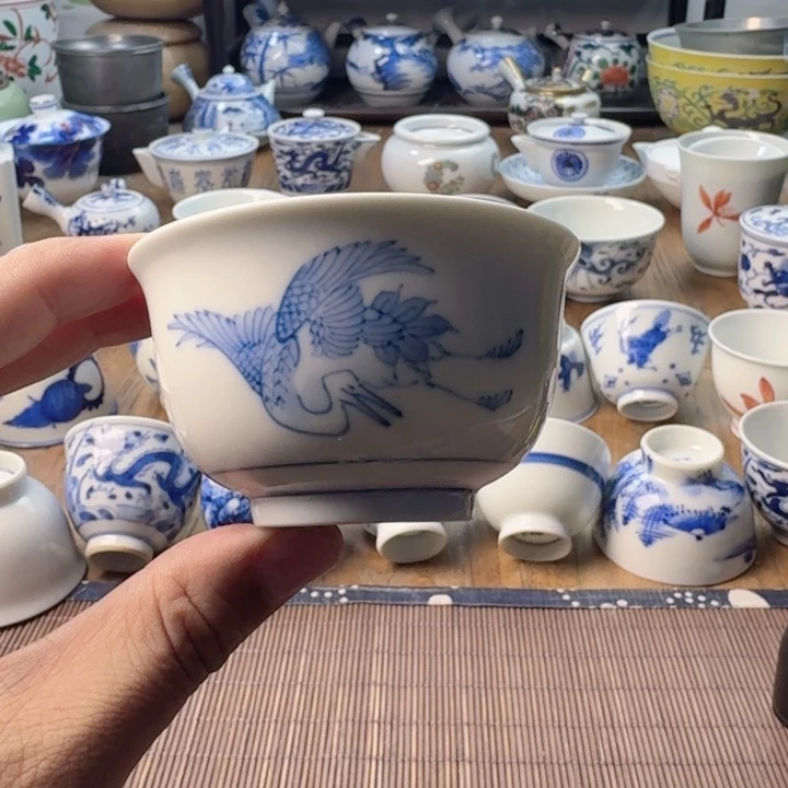 青花瓷器杯子茶具