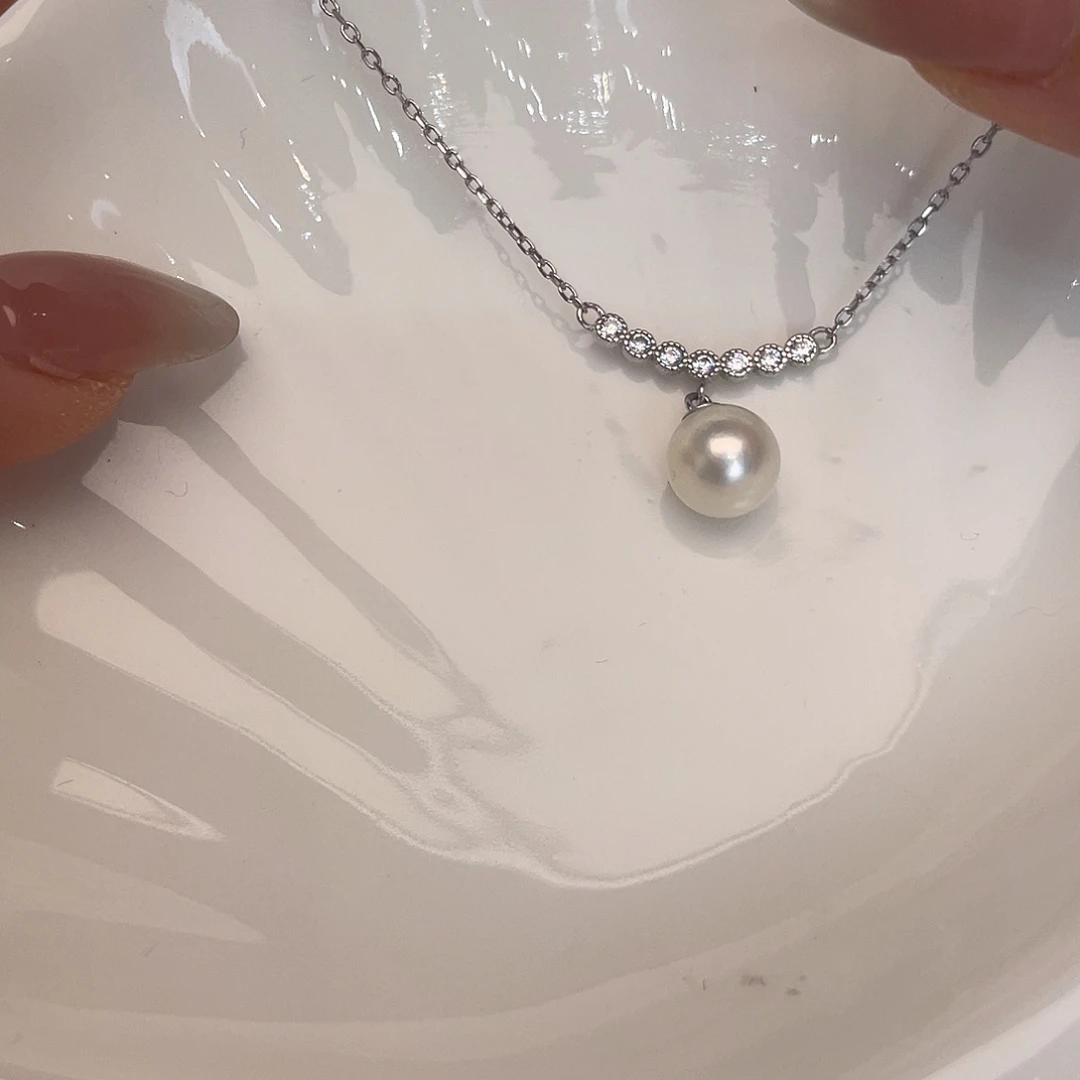 海水珍珠银S925镶嵌戒指