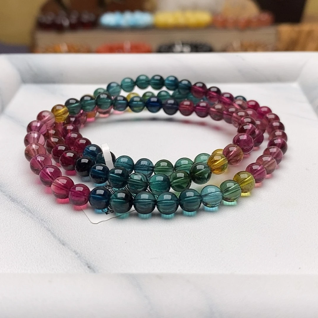 未镶嵌手链碧玺手链