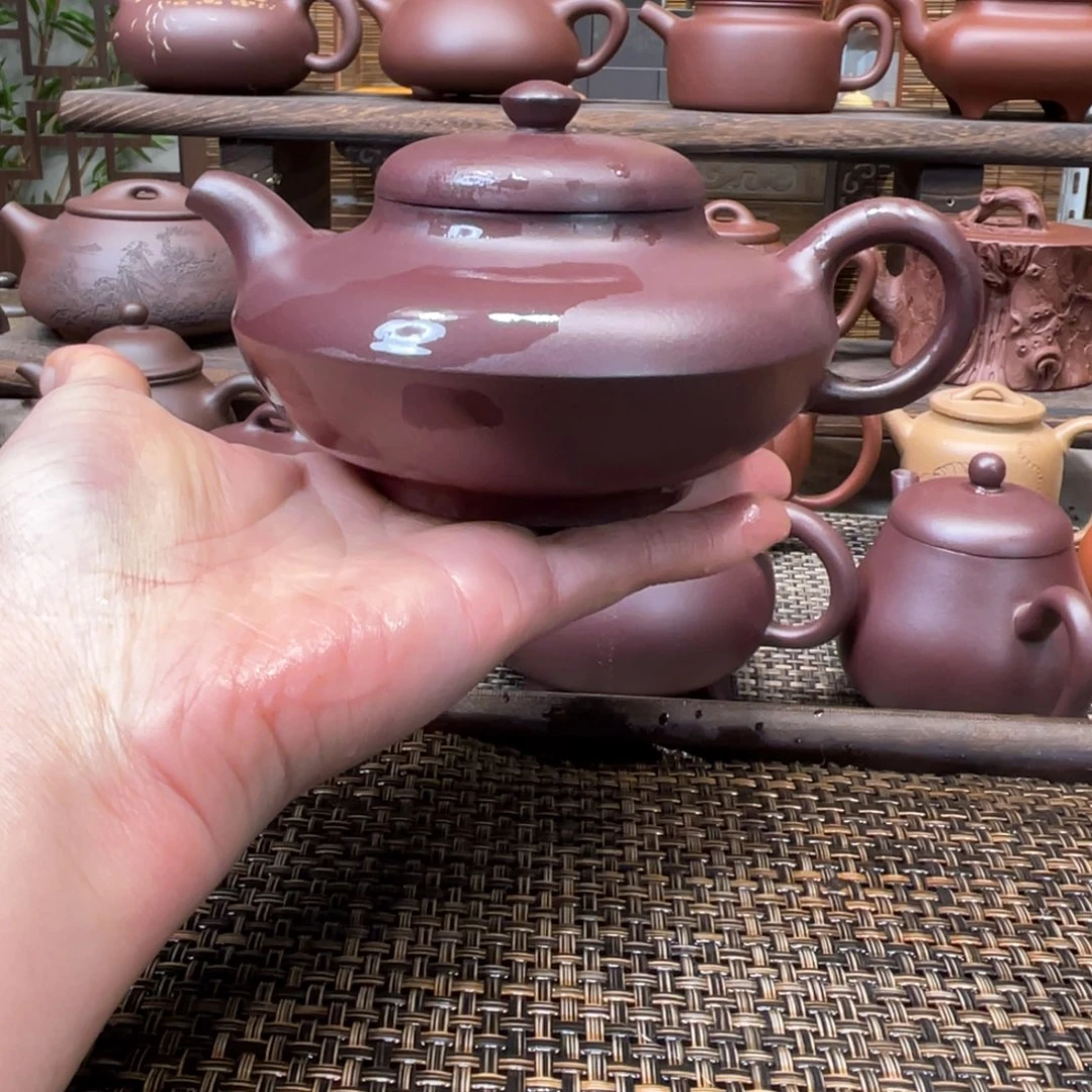 紫砂茶壶宜兴原矿紫砂手工制320