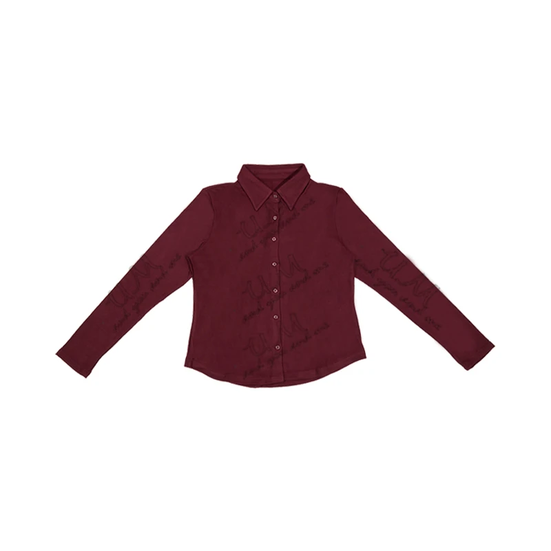 【U.M】翻领精致百搭保暖显瘦衬衫长袖衬衣超能源保暖纱系列