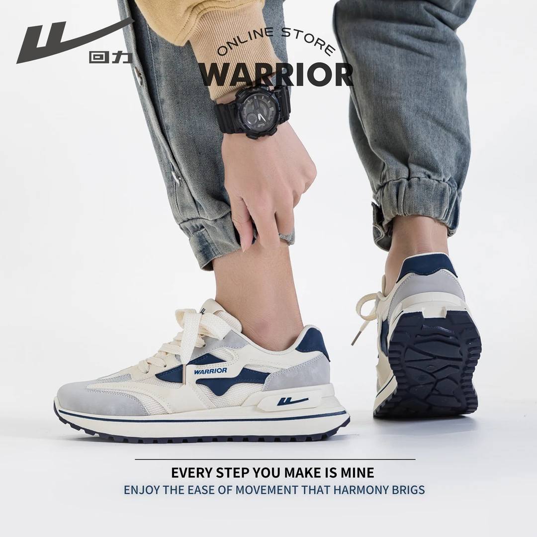 Warrior/回力高颜值百搭透气老爹鞋新款厚底运动休闲鞋子男女同款