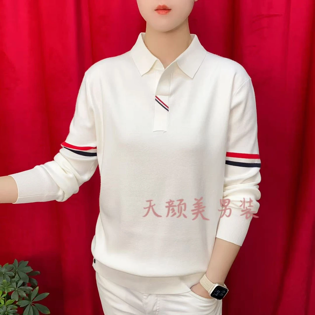 2025男士男装秋季休闲加厚款修身潮流百搭长袖翻领针织衫78578