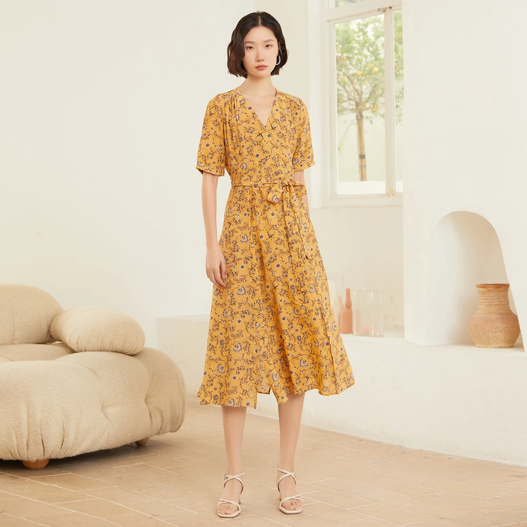 【小熊专属】其用/星芹花收腰连衣裙 6AM32224