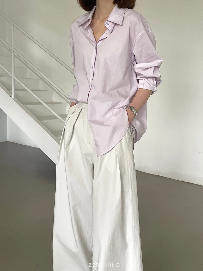 1385 韩版慵懒感休闲衬衫（衣长72，后78） 09