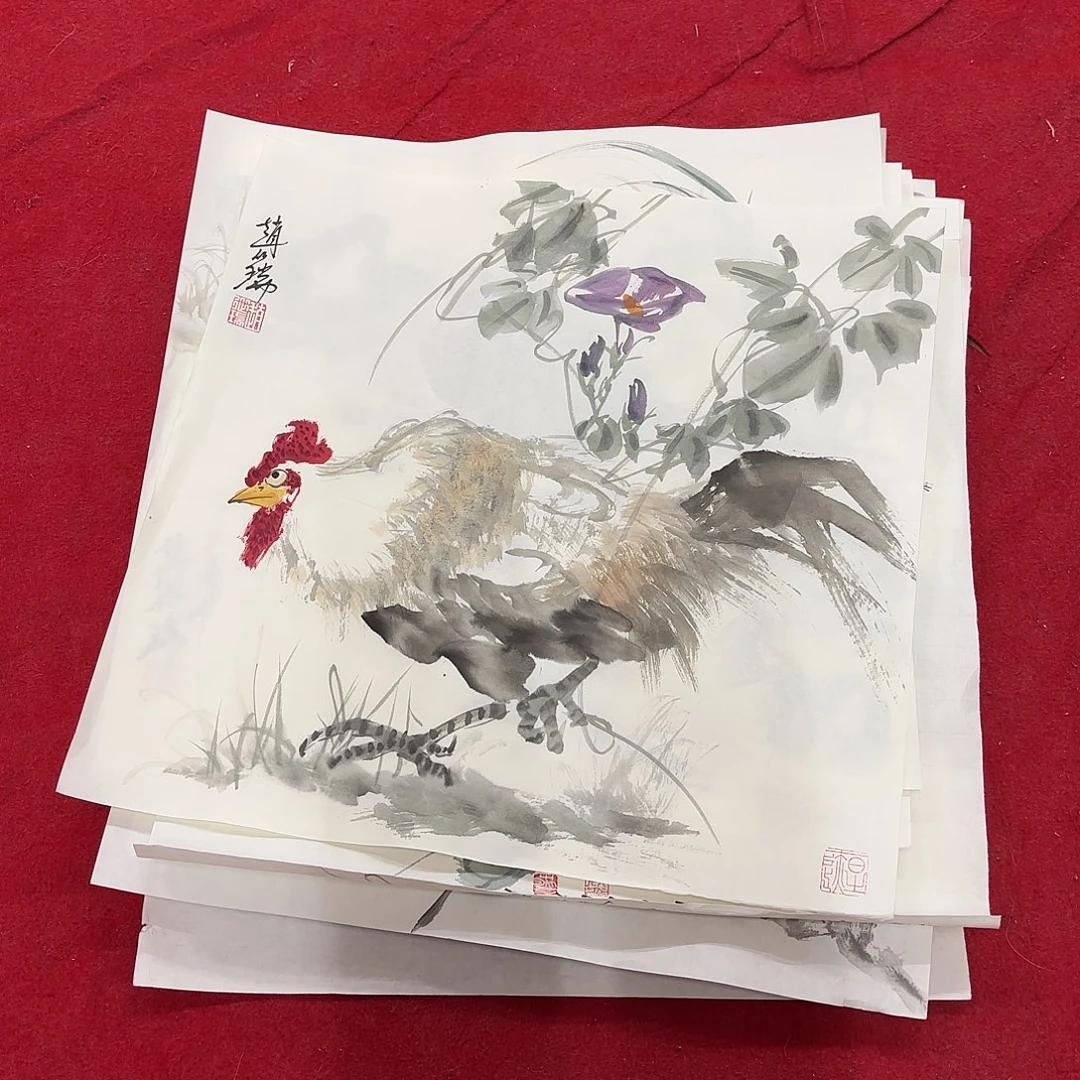 国画花鸟的翅膀和翅膀是一样