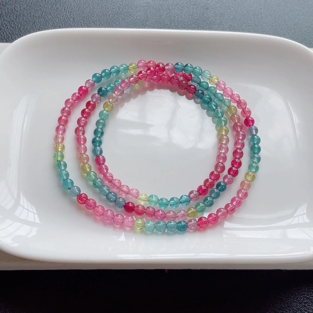 未镶嵌颈饰碧玺3.8mm左右