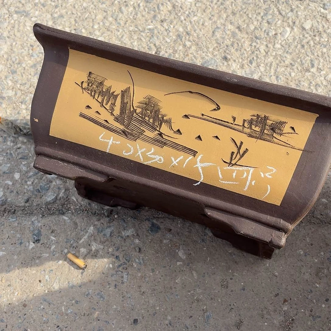 宜兴紫砂花盆，现货发