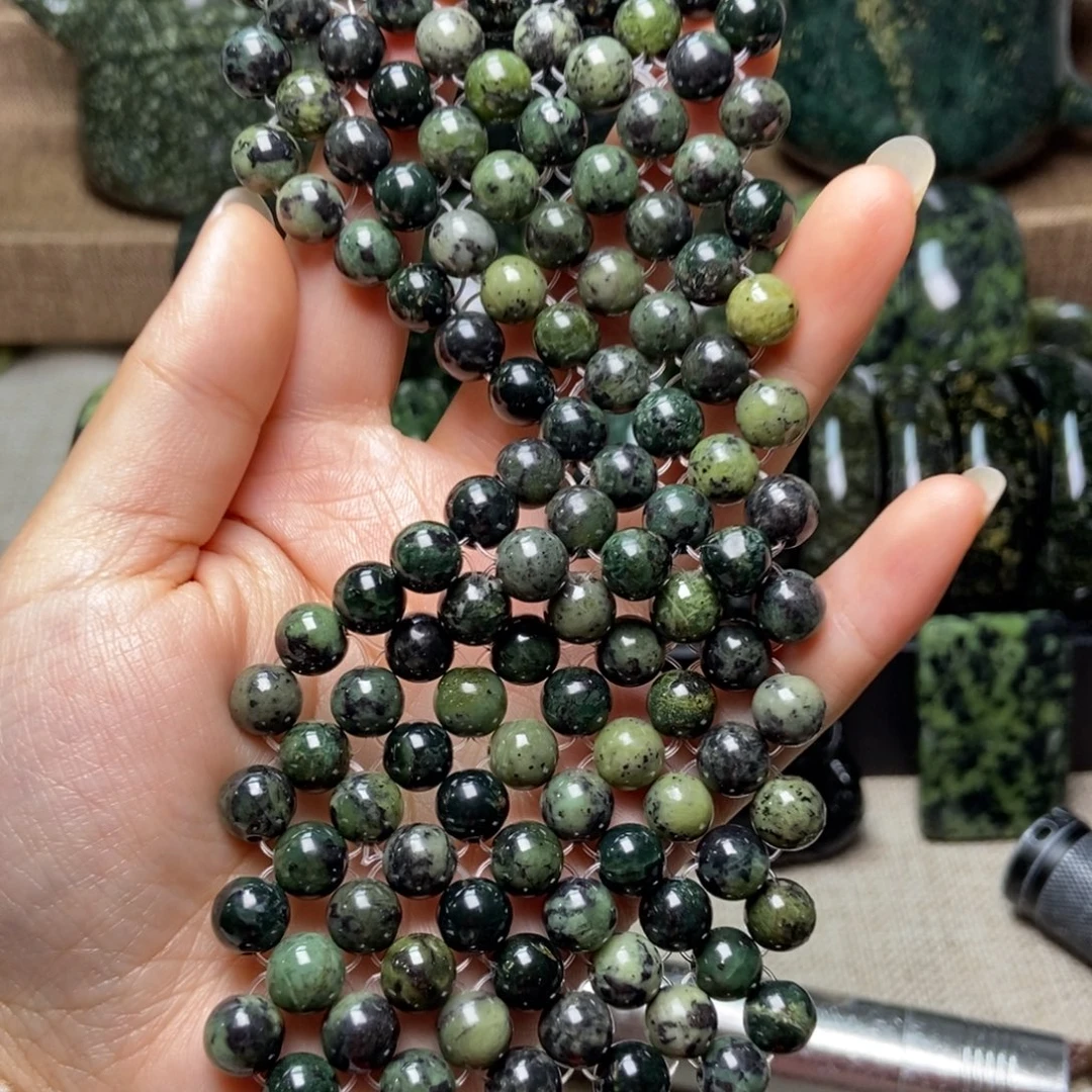 蛇纹石玉未镶嵌药王石眼罩