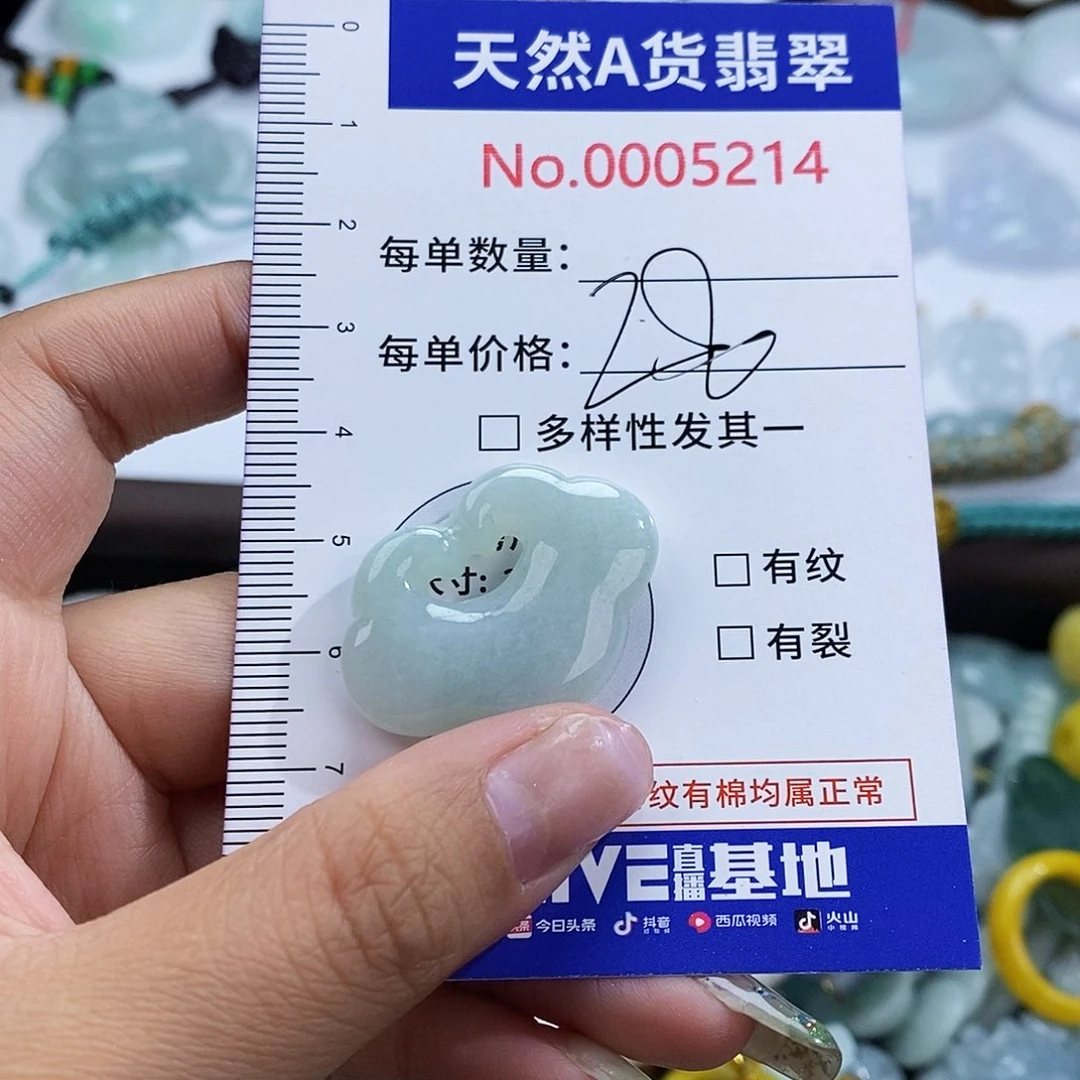 翡翠未镶嵌颈饰5214