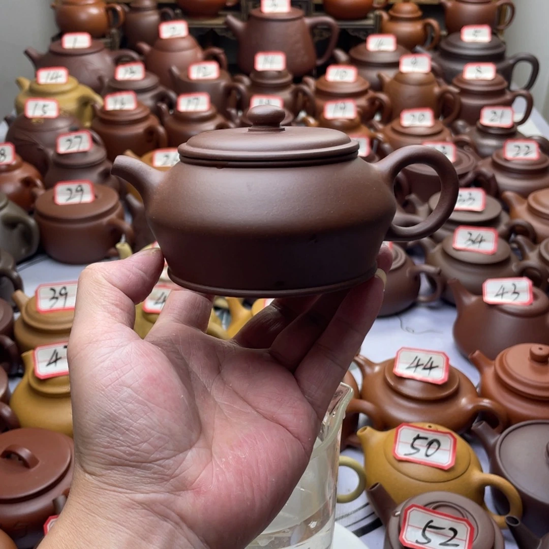紫砂茶壶宜兴紫砂半手工