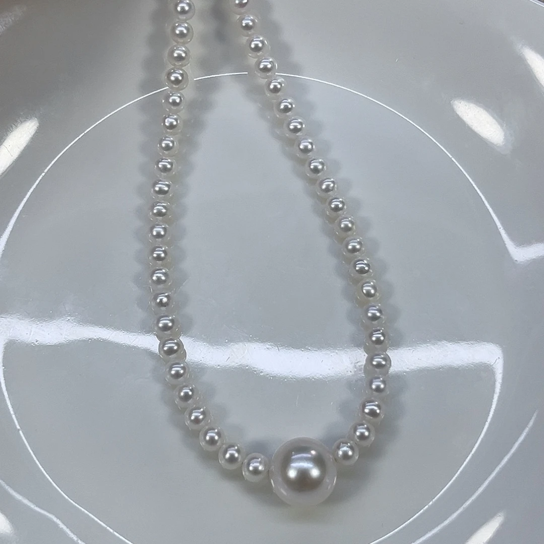 S***g淡水珍珠颈饰银S925镶嵌