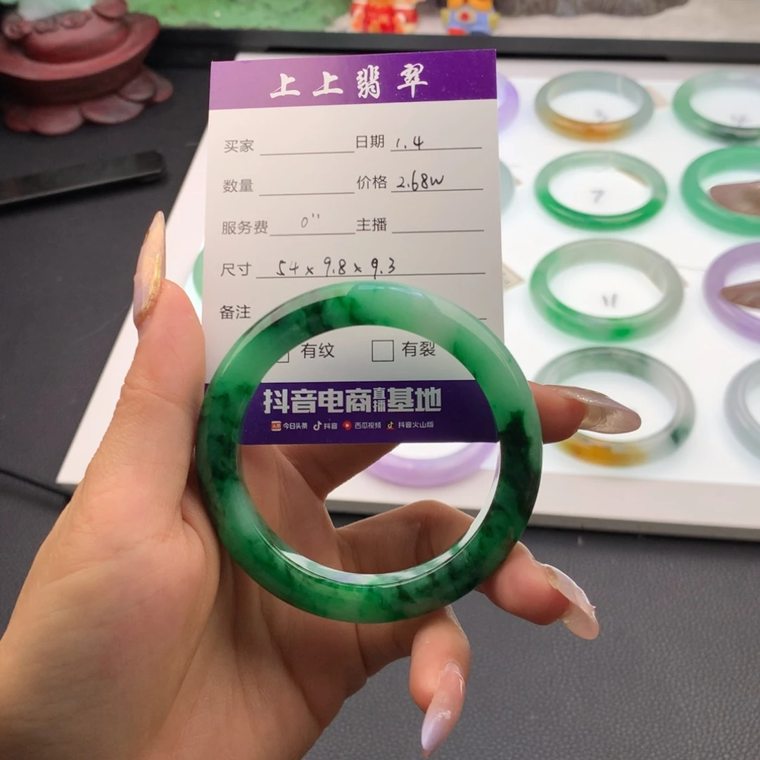 翡翠未镶嵌手镯翡翠