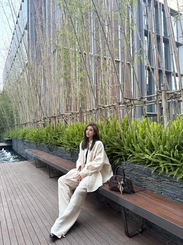 25SS休闲宽松长袖衬衫套装25SL040/053