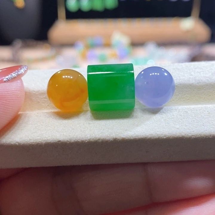 翡翠未镶嵌吊坠(不含链)翡翠冰浓色福禄寿