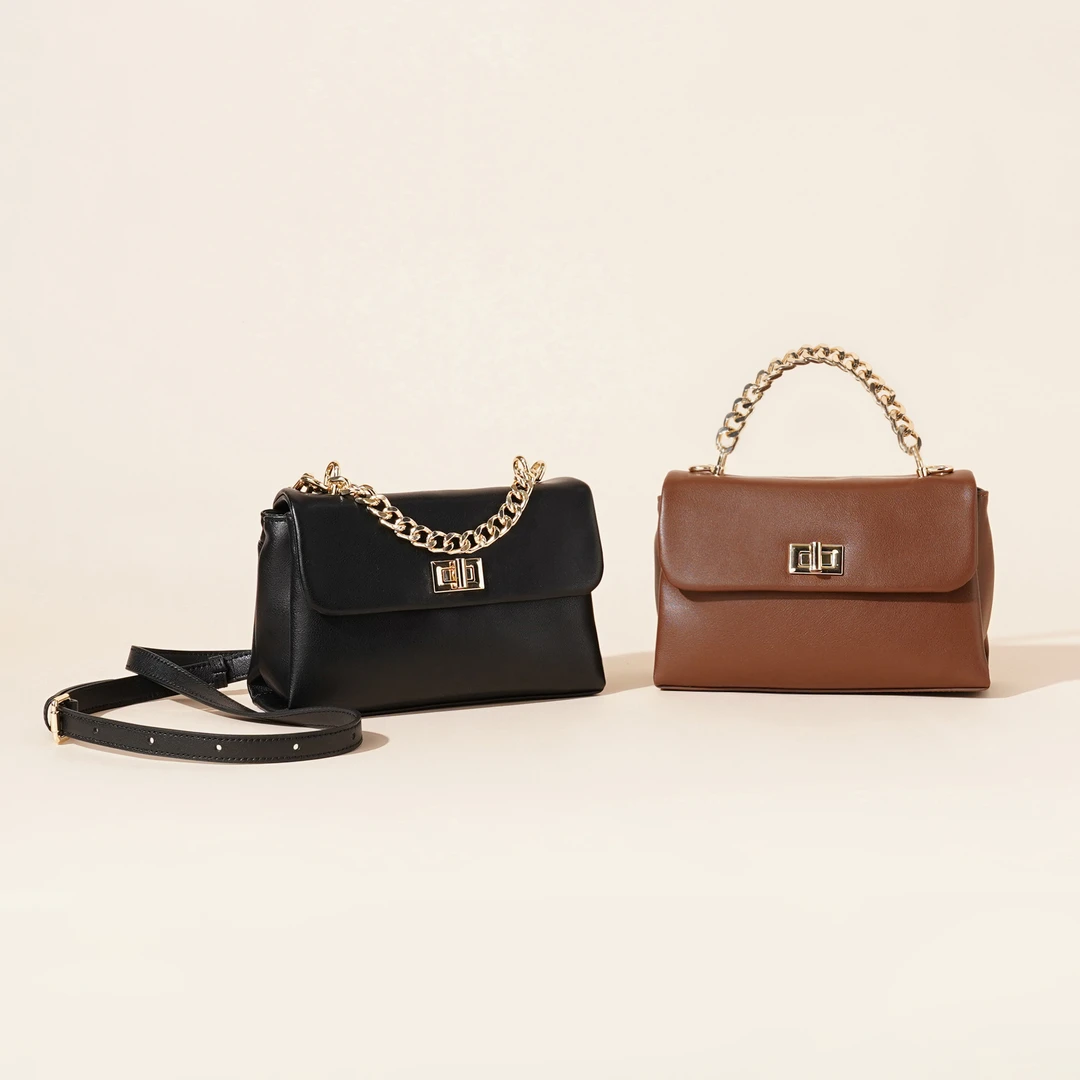 岩牛2025新款女士链条小方包时尚单肩斜挎包通勤百搭YN3552