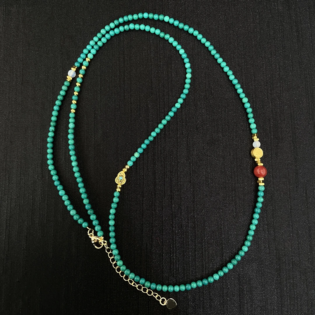 绿松毛衣链3m+*（多样性发一个）131