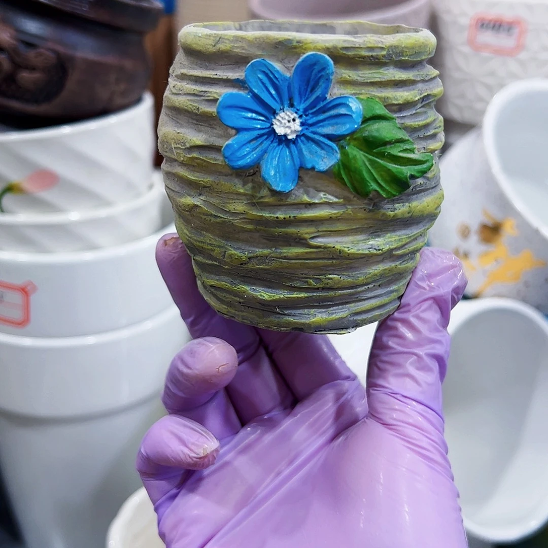 外贸尾单陶瓷花盆凑单10米包邮