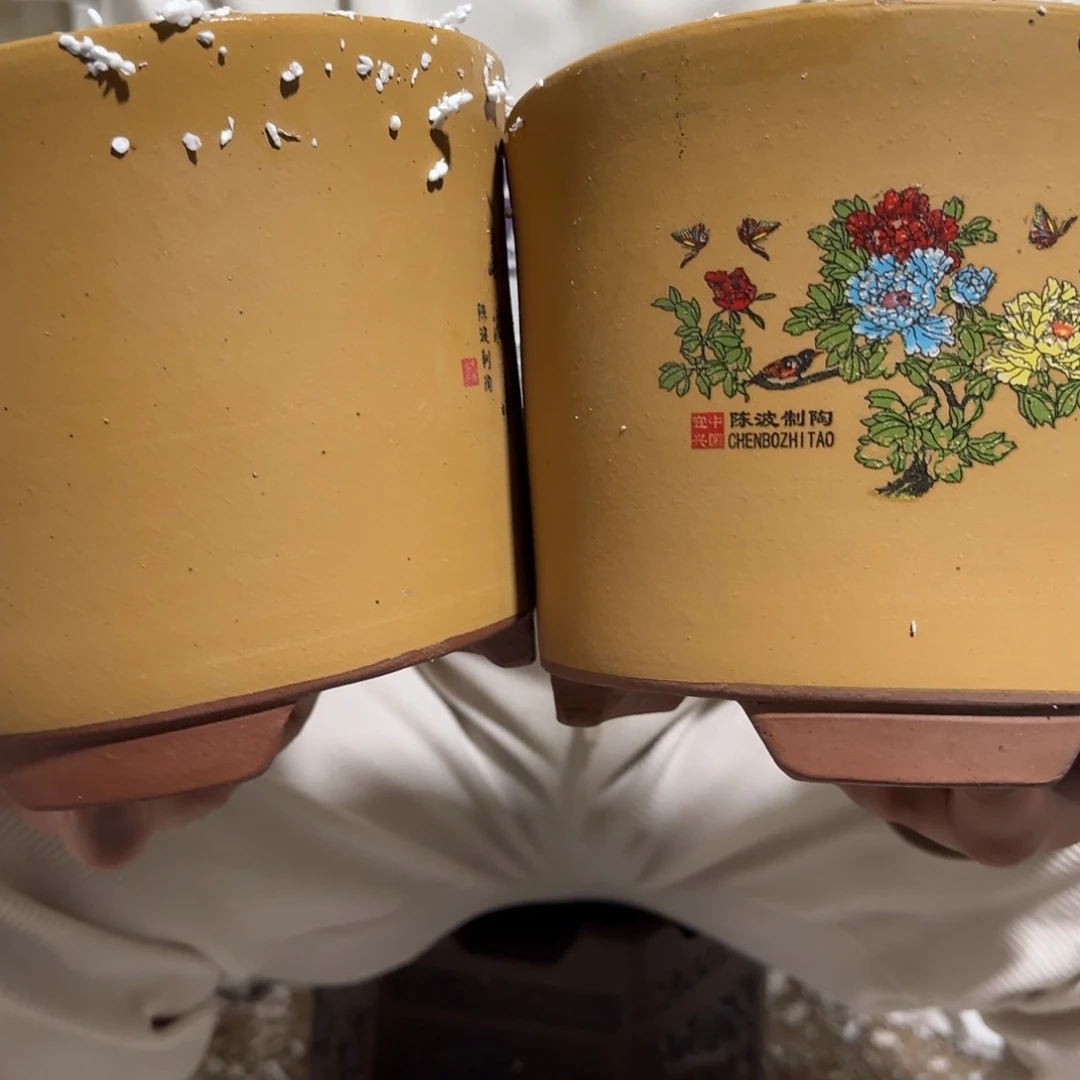 花盆紫砂瑕疵也是