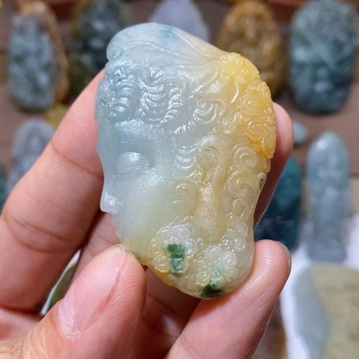 定制翡翠未镶嵌佛祖