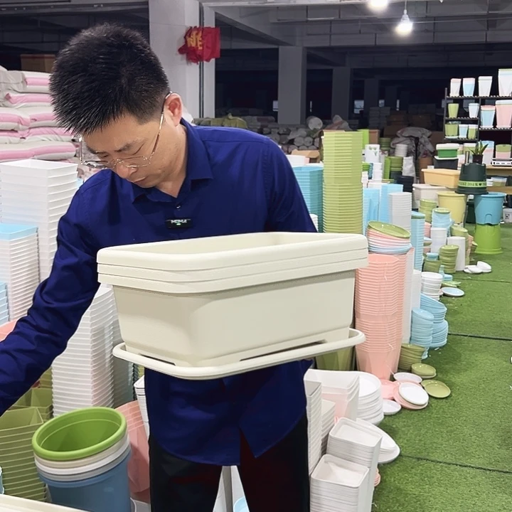 小菜盆长38宽28高14米色3只带托