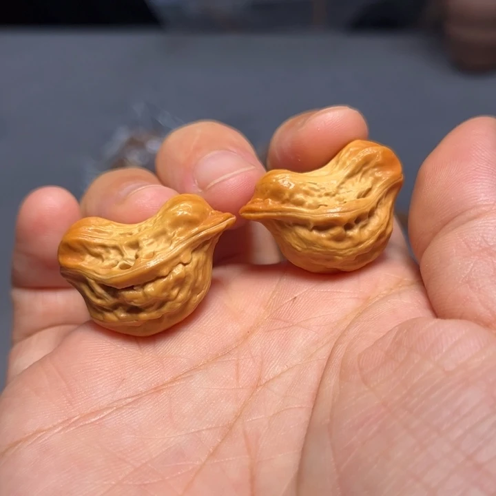 把件文玩核桃小鸟4389