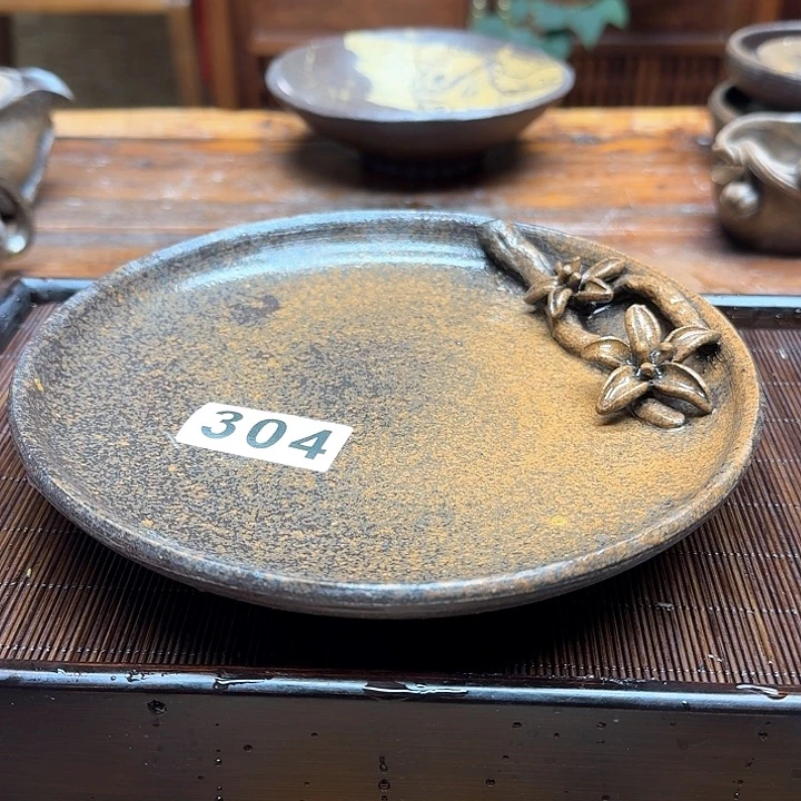 纯手工制作粗陶茶具