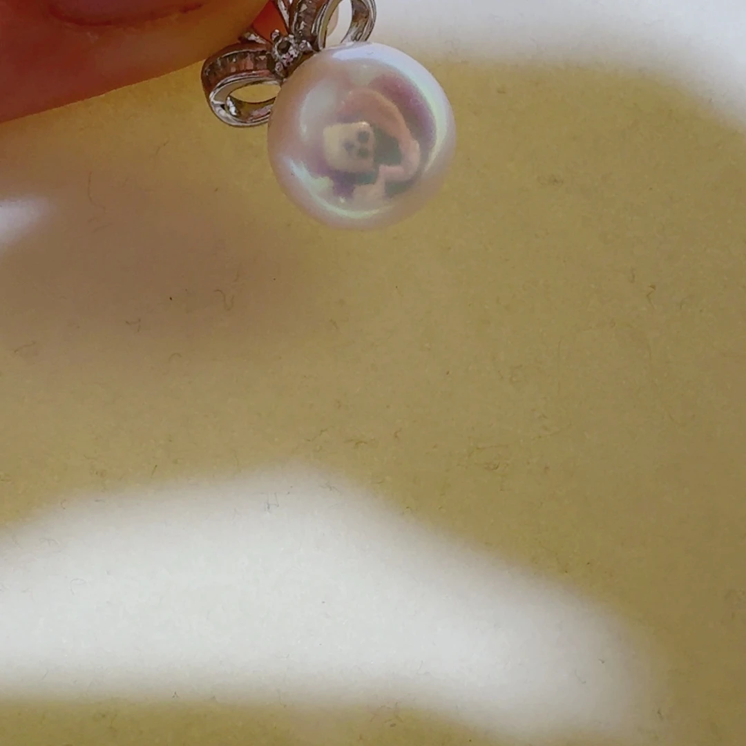 淡水珍珠颈饰银S925镶嵌398