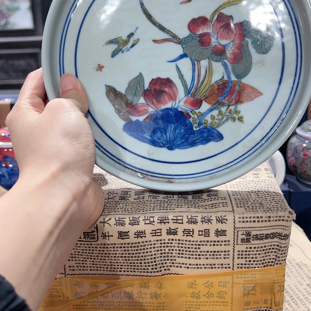 摆件陶景德镇陶瓷赏盘