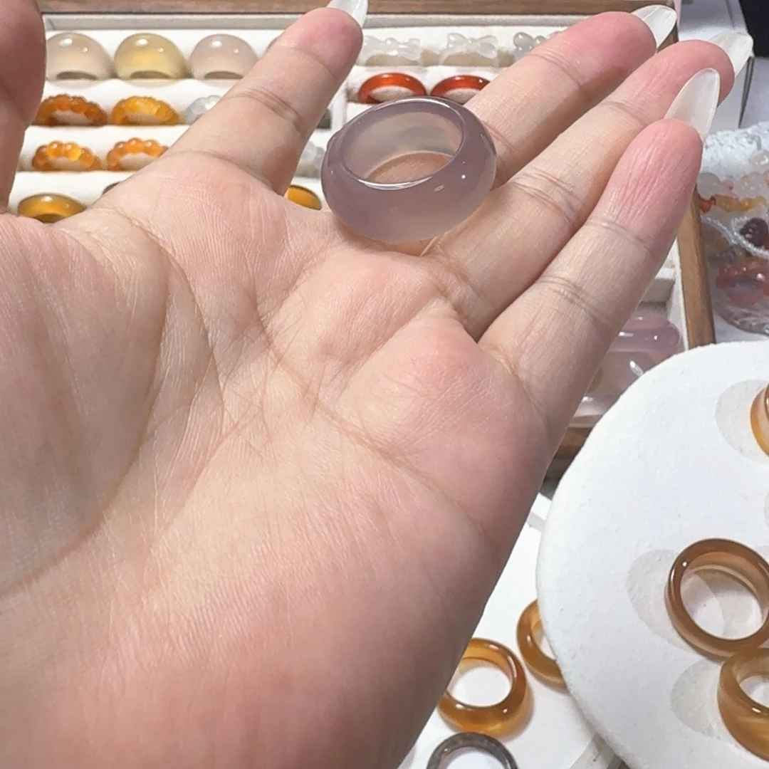 合金戒指玛瑙/玉髓162港16