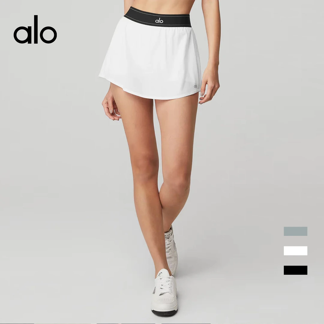 alo outls官方奥莱店网球裙女速干运动裤裙带口袋跑步健身普拉提