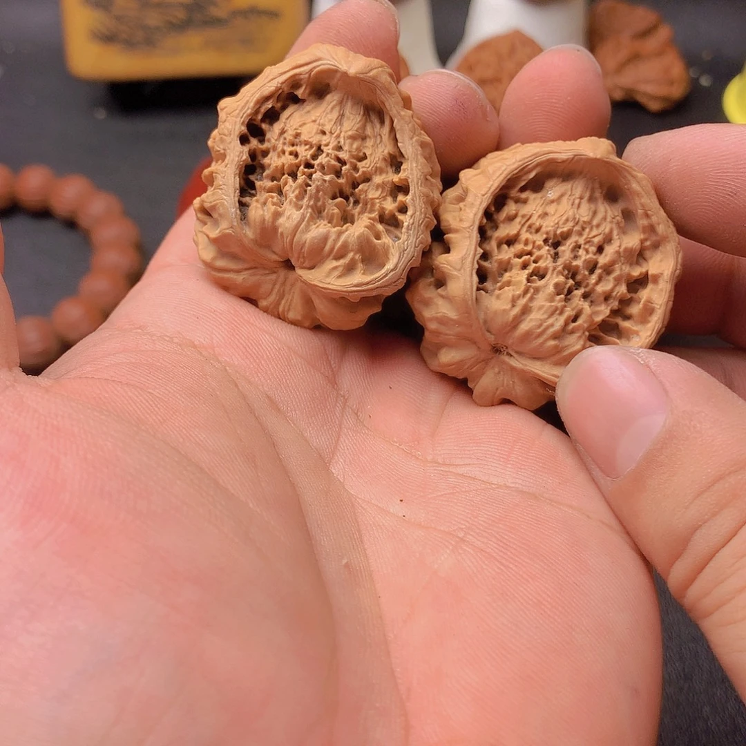 月***逸文玩核桃把件蛇头